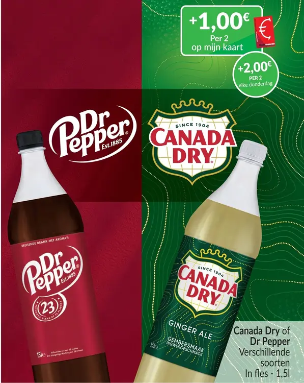 Promotie: Canada Dry of Dr Pepper