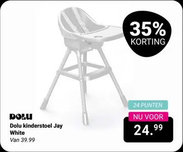 Aanbieding: Dolu kinderstoel Jay White