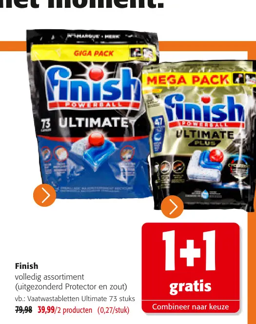 Promotie: Vaatwastabletten Ultimate