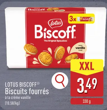 Offre: Biscuits fourrés