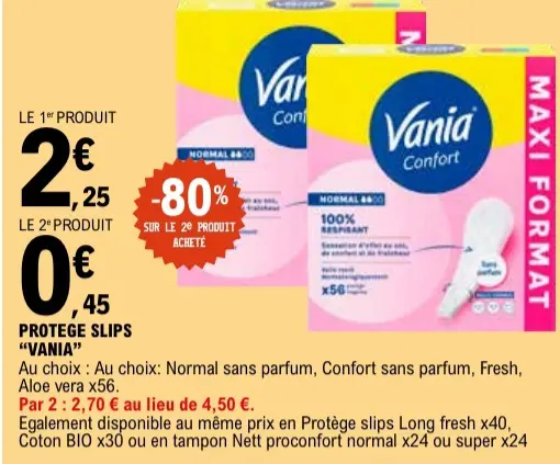 Offre: Protège Slips