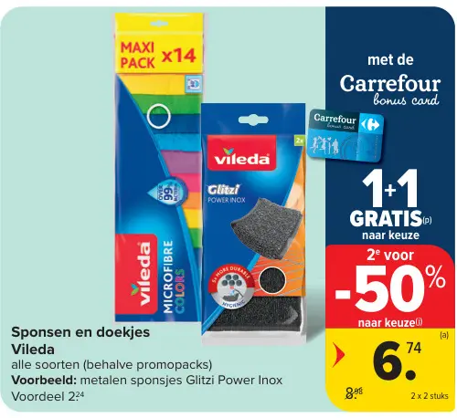 Promotie: Sponsen en doekjes