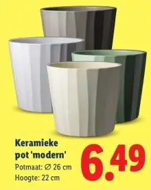 Aanbieding: Keramieke pot 'modern'