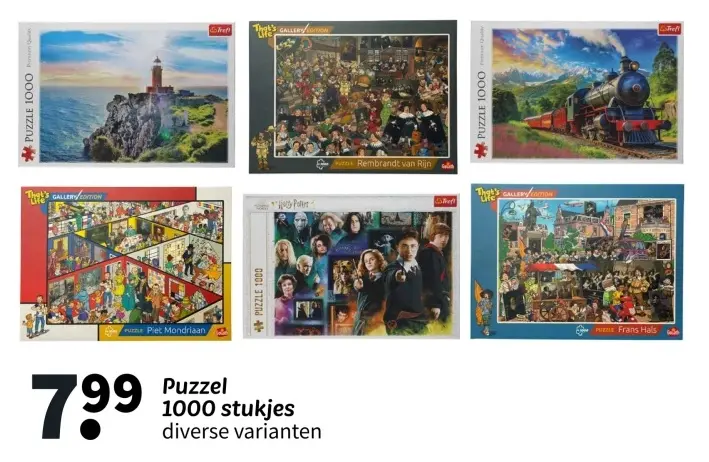 Aanbieding: Puzzel 1000 stukjes