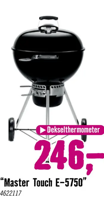 Aanbieding: WEBER® Houtskoolbarbecue Master-Touch GBS E-5750 zwart Ø 57 cm