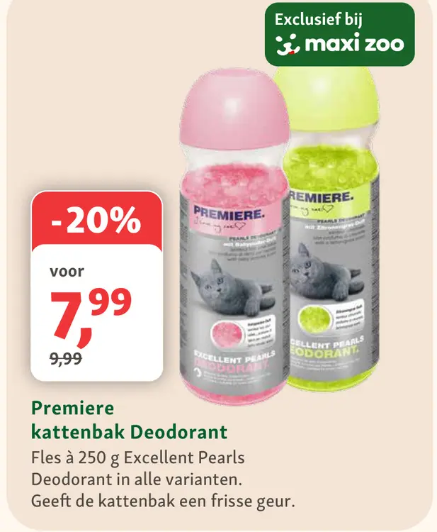 Aanbieding: Premiere kattenbak Deodorant