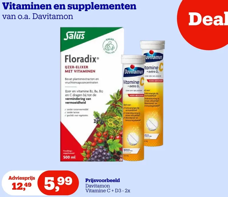 Aanbieding: Vitaminen en supplementen