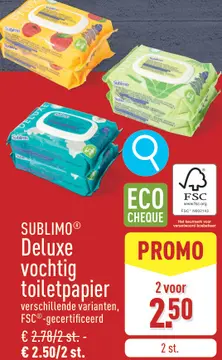 Aanbieding: Deluxe vochtig toiletpapier