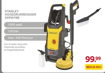 Aanbieding: STANLEY HOGEDRUKREINIGER SXPW19B