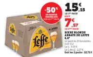 Offre: BIERE BLONDE ABBATE DE LEFFE