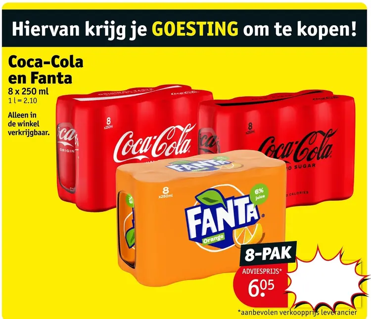 Promotie: Coca-Cola en Fanta