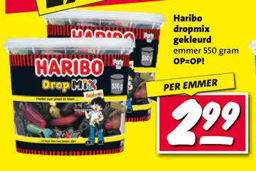 Aanbieding: Haribo dropmix gekleurd