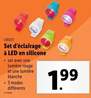 Offre: Set d'éclairage à LED en silicone