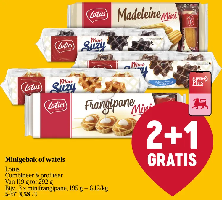 Promotie: Minigebak of wafels