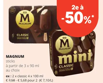 Offre: MAGNUM sticks