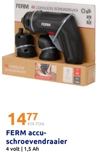 Aanbieding: accu-schroevendraaier
