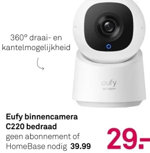 Aanbieding: Binnencamera C220 bedraad