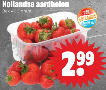 Aanbieding: Hollandse aardbeien