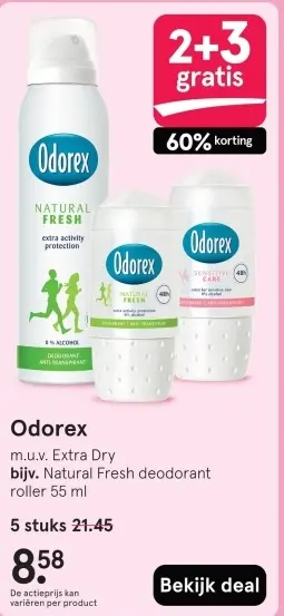 Aanbieding: Odorex deodorant