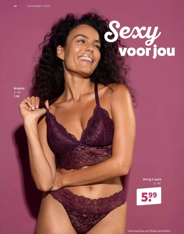 Aanbieding: Bralette of string 2-pack