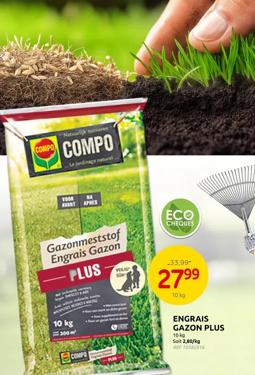 Offre: Engrais gazon plus