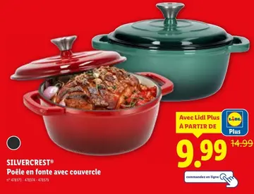 Offre: Poêle en fonte avec couvercle