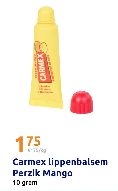 Aanbieding: Carmex lippenbalsem Perzik Mango