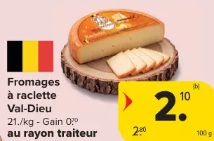 Offre: Fromages à raclette