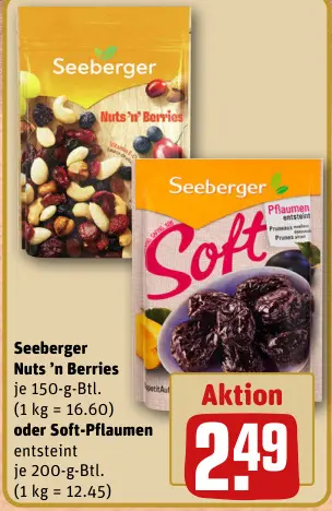 Aanbieding: Nuts 'n Berries oder Soft-Pflaumen