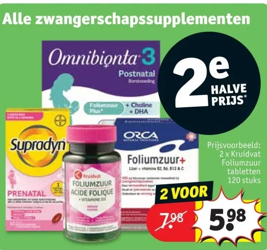 Promotie: Foliumzuur tabletten