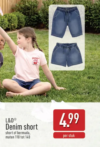 Promotie: Denim short