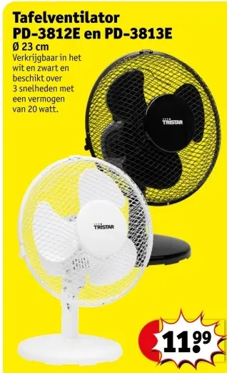 Promotie: Tafelventilator PD-3812E en PD-3813E