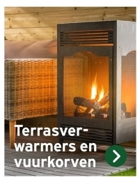 Aanbieding: Terrasverwarmers en vuurkorven