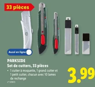 Offre: Set de cutters