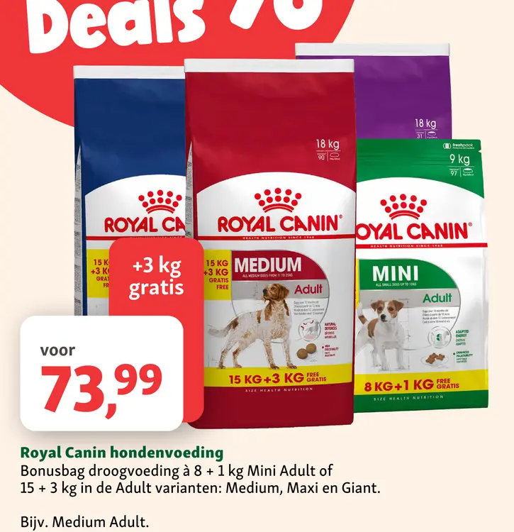 Aanbieding: Royal Canin hondenvoeding