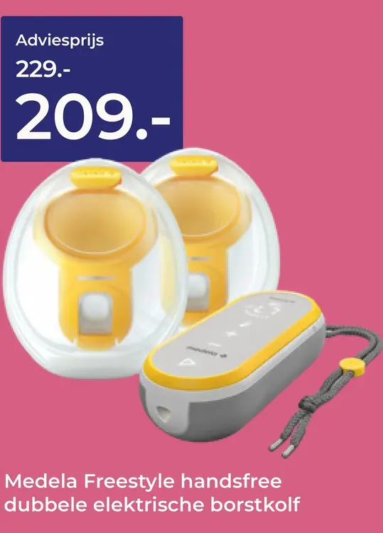 Aanbieding: Freestyle handsfree dubbele elektrische borstkolf