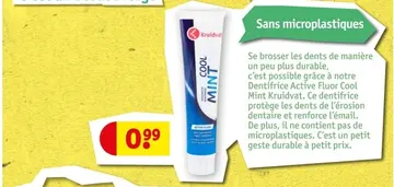 Offre: Dentifrice Active Fluor Cool Mint