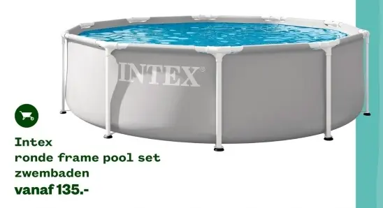 Aanbieding: ronde frame pool set zwembaden