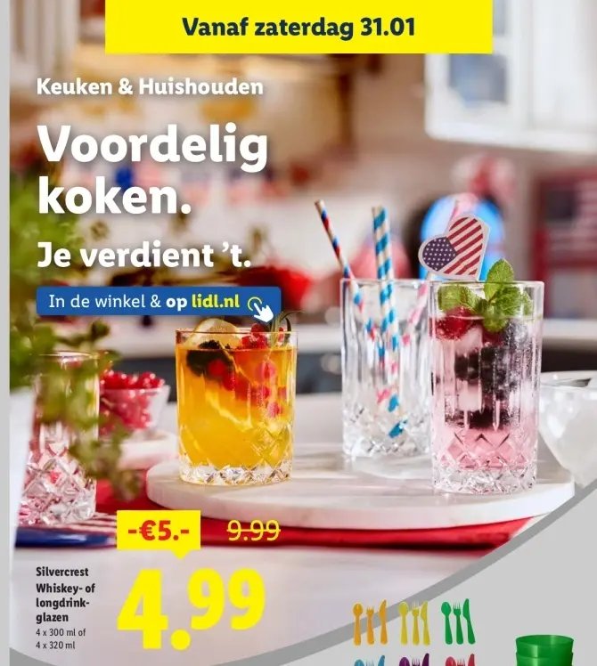 Aanbieding: Whiskey- of longdrinkglazen