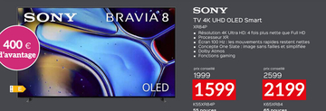 Offre: TV 4K UHD OLED Smart XR84P