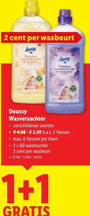 Promotie: Doussy Wasverzachter