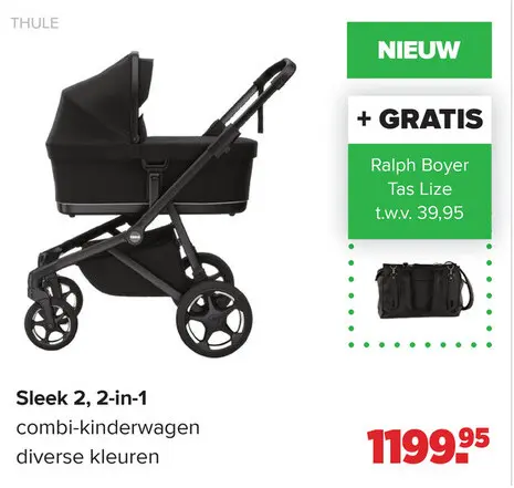 Aanbieding: Sleek 2, 2-in-1 combi-kinderwagen