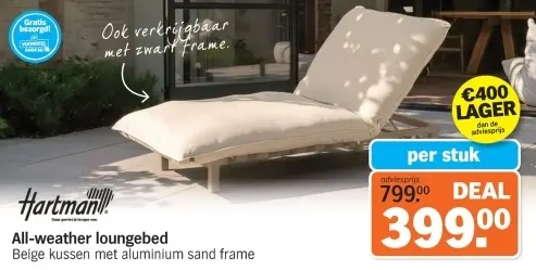 Aanbieding: All-weather loungebed