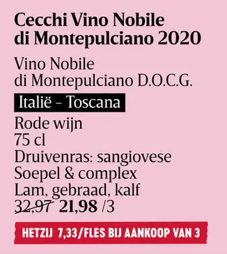 Aanbieding: Cecchi Vino Nobile di Montepulciano