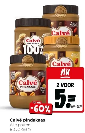 Aanbieding: Calvé pindakaas