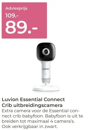 Aanbieding: Essential Connect Crib uitbreidingscamera