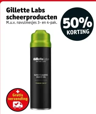Promotie: Gillette Labs scheerproducten