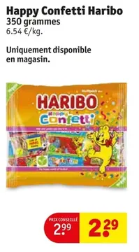 Offre: Happy Confetti Haribo