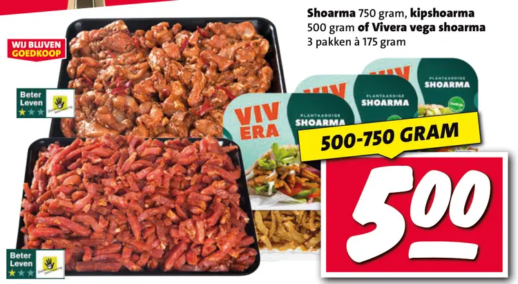 Aanbieding: Shoarma, kipshoarma or Vivera vega shoarma