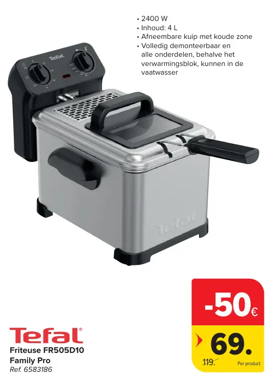 Promotie: Friteuse FR505D10 Family Pro